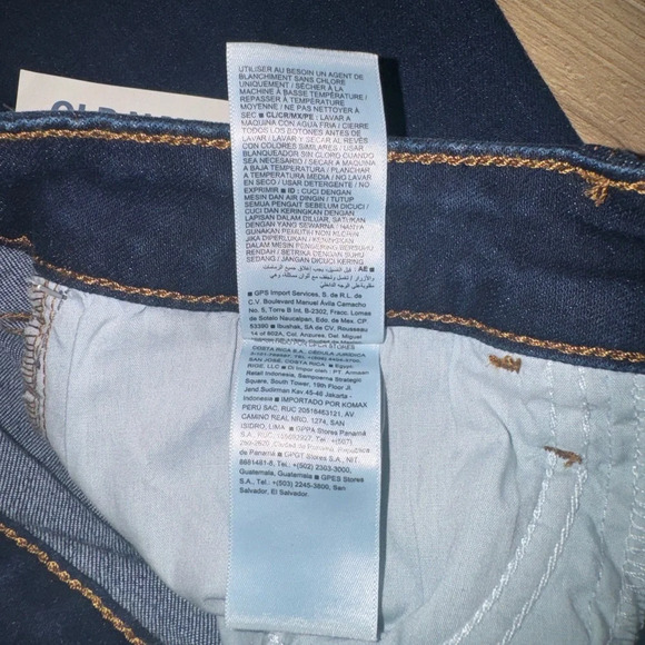 Old Navy Mid Rise Kicker Bootcut Dark Blue Denim Jean Sz 10 Tall - Picture 6 of 6